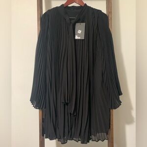 The Kooples Black Pleated Dress